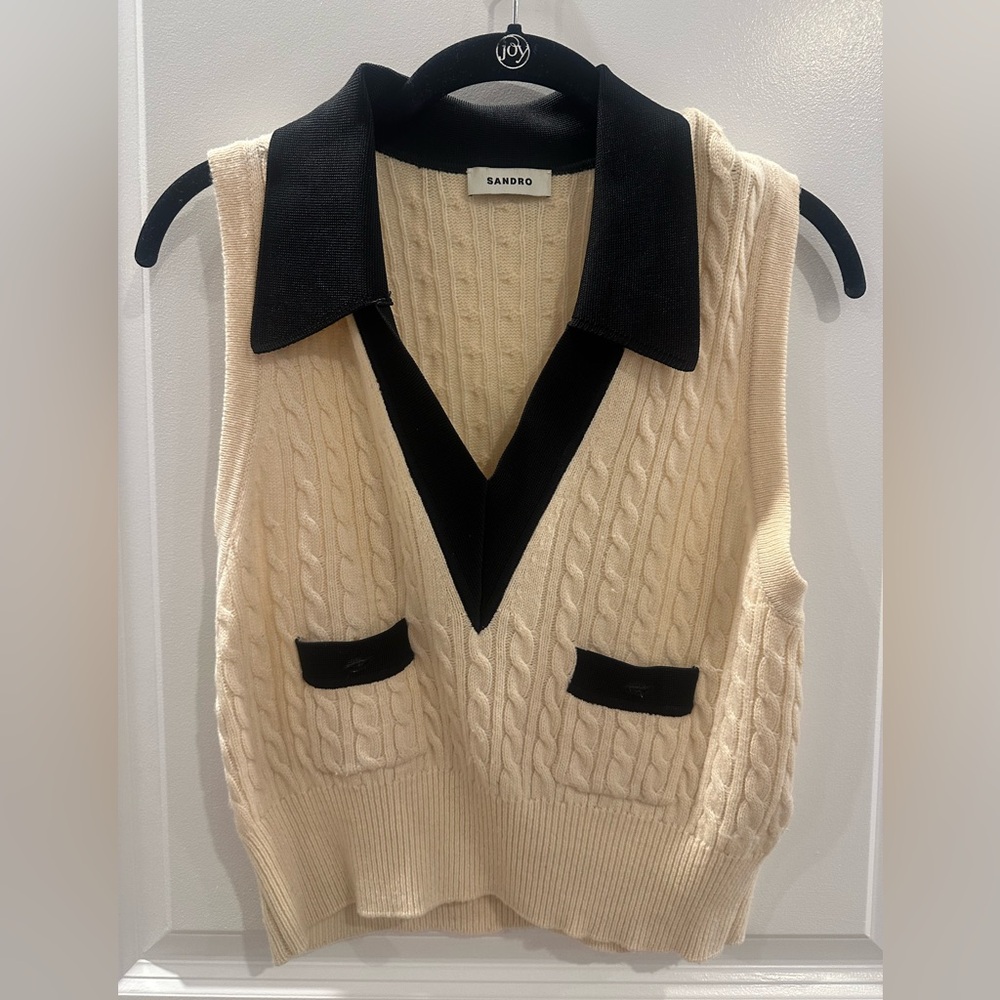 Sandro Sweater Vest Fits like a small